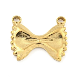 Bowknot 304 подвески из нержавеющей стали, золотые, бантом, 17x20x3 мм, отверстие : 1.8 мм