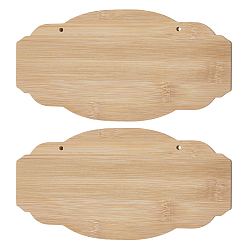 Oval Бамбуковая дверная табличка, дверные украшения, овальные, 124x250x10 мм