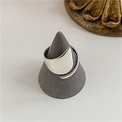 Серебро 925 открытые кольца-манжеты из стерлингового серебра для женщин, серебряные, регулируемый