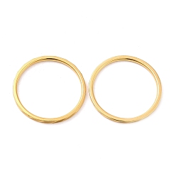 Золотой Ионное покрытие (ip) 304 гладкие кольца из нержавеющей стали, золотые, внутренний диаметр: 18 мм