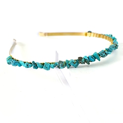 Синтетическая Бирюза Резинки для волос из синтетической бирюзы, аксессуары для волос для женщин и девочек, 150x130 мм