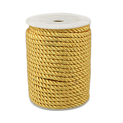 Gold Twisted Nylon Thread, Gold, 5mm, about 18~19yards/roll(16.4m~17.3m/roll)