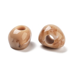 Перу Cmолы европейские шарики, большие отверстия треугольник бусины, Перу, 15.5x12.5x11 мм, отверстие : 5 мм