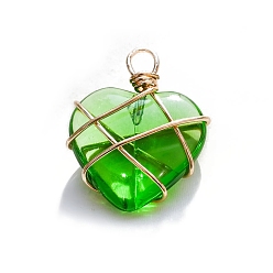 Кварц Синтетические кварцевые подвески, сердце прелести, 20 мм