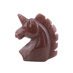 Клубничный Кварц Натуральные клубничные кварцевые украшения для единорога, фигурка для украшения дома, энергетический камень рейки для исцеления, 50x55 мм