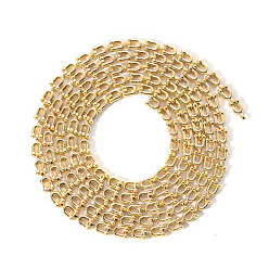 Light Gold Brass Link Chains, U Shape, Unwelded, Light Gold, 9.5x5x2mm