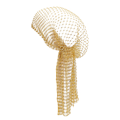 Золотистый 1эластичные повязки на голову из полиэстера, аксессуары для волос для женщин и девочек, со стразами, золотые, 455 мм