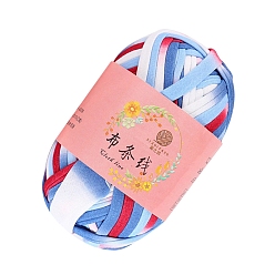 Аква Супермягкая полиэфирная пряжа, для ручного вязания толстой нити, вода, 23 мм