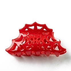 Красный Акриловые коготь заколки, паук, красные, 91x47x41 мм