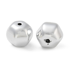 с Покрытием Серебра Покрытие акриловыми шариками, круглые, со серебряным покрытием, 13x15.5x15.5 мм, отверстие : 2 мм