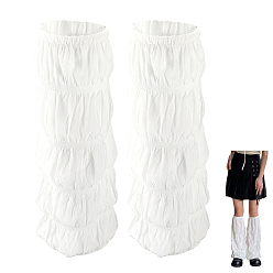 Белый Рукава из акриловых волокон, гетры, японские носки в стиле лолиты, белые, 418x235x19.5 мм