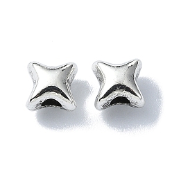 Античное Серебро Сплавочные овальные бусины тибетского стиля , звезда, античное серебро, 5x5x4.5 мм, отверстие : 2 мм, Около 1515 шт / 500 г