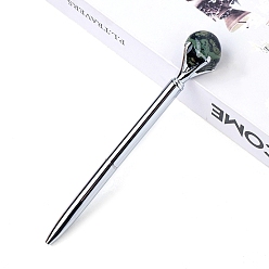 Малахит Шариковая ручка из синтетического малахита, шариковая ручка из нержавеющей стали, офисные школьные принадлежности, 150 мм