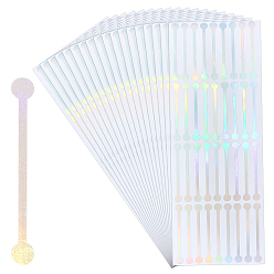 Разноцветный Самоклеющиеся наклейки из пвх, для уплотнений косметических флаконов, красочный, 230x80x0.1 мм, 36шт / лист, 14 листов / комплект