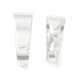 Посеребрённый Латунь оснастки на поруки, без кадмия и без свинца, 925 серебро покрытием, 9.5x6x3.5 мм