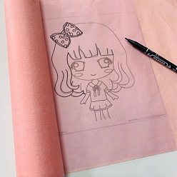 Лосось Натуральная калька полупрозрачная пергаментная бумага, salmon, 305 мм, около 25 м / рулон