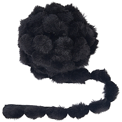 Черный 5м полиэстер, вышивальная отделка, аксессуары для одежды diy, чёрные, 30x4 мм