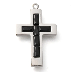 Реактивный Самолет 304 из нержавеющей стали амулеты горный хрусталь, крест очарование, цвет нержавеющей стали, струя, 24.5x15x3 мм, отверстие : 1.2 мм