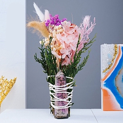 Родонит Искусственные букеты из натурального родонита, цветок тюльпана в подарок на день рождения, 80~100 мм