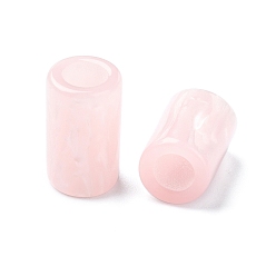 Лавандовый румянец Cmолы европейские шарики, крупные бусины столбцов дыра, лавандовый румянец, 15x9x9 мм, отверстие : 5 мм