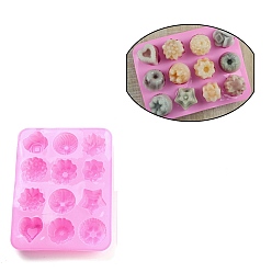 PeachPuff Flower DIY Silicone Fondant Molds, Resin Casting Molds, for Chocolate, Candy, UV Resin, Epoxy Resin Craft Making, PeachPuff, 155~160x208~215x3~23.5mm, Inner Diameter: 37~45x36.5~45mm