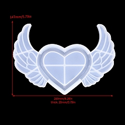 Wing Лоток для хранения своими руками, пищевая силиконовая форма, формы для литья смолы, для уф-смолы, изготовление изделий из эпоксидной смолы, белые, крыло, 147x210x20 мм