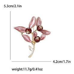 Темно-Красный Эмалевый штифт, брошь из сплава для рюкзака, фрукты, золотые, темно-красный, 53x42 мм