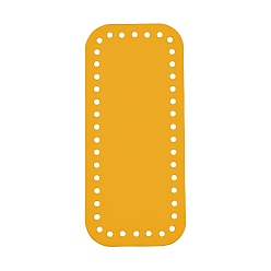 (932FM) Темно-синий аква-матовый с подкладкой Прямоугольная длинная нижняя часть сумки из искусственной кожи, для вязания сумки, женские сумки ручной работы поделки аксессуары, темно-золотистые, 180x80x4 мм, отверстие : 4.5 мм