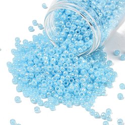 (143) Ceylon Aqua Тохо 6/0 круглые бусины, японский бисер, (143) цейлонский цвет морской волны, 4 мм, отверстие : 1.5 мм, Около 168 шт / 10 г