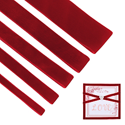 Красный 95 наборы ярдов бархатных лент, аксессуары для одежды, красные, 3/8~1-1/2 дюйм (10~38 мм)