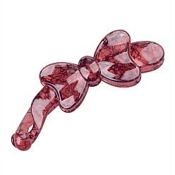 Индийский Красный Заколки для волос из смолы в форме банана, бантом, аксессуары для волос для женщин и девочек, Индийская красная, 97x31 мм