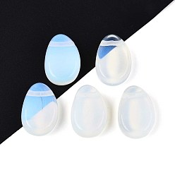 Опал Opalite подвески, слезинки, 29.5~30.5x19.5~20.5x8~11 мм, отверстие : 2~3 мм
