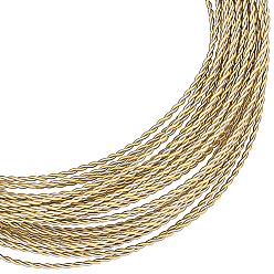 Light Gold 6м медная проволока для бисероплетения для изготовления ювелирных изделий, долговечный, с металлической проволочной завязкой, золотой свет, 0.8 мм, 6 м