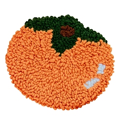 Other Fruits Наборы игл для пробивания коврика для коврика из хлопка своими руками, с шерстяной пряжей и нетканым материалом, клеем, пластиковой лопатой, проволокой и шилом, фрукты шаблон, 245x235x1 мм