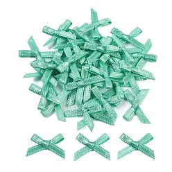 Светлый Морско-зеленый Аксессуары из полиэстера, бантом, светло-зеленый, 16x19x3 мм