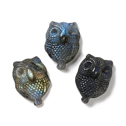 Сова Природные кабошон лабрадора, сова, 36.5~37.5x25.5~26.5x11~13 мм