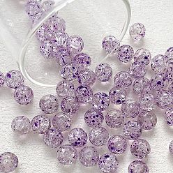 Сливовый Ручной прозрачные бусины бусины, круглые, слива, 10 мм, отверстие : 1 мм, 10 шт / комплект