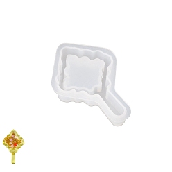 Rhombus DIY силиконовые формы кулон, формы для литья смолы, белые, ромб, 55x44x11 мм