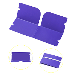 Color de Malva Organizador de clip de almacenamiento de tapa de boca de plástico plegable portátil, para tapa bucal desechable, color de malva, 190x120x0.3 mm