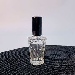 Black Refillable Glass Spray Empty Bottles, with Fine Mist Sprayer & Dust Cap, for Perfume, Essential Oil, Black, 3.3x8.1cm, Capacity: 10ml(0.34fl. oz)
