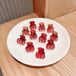 (123L) Белый крем непрозрачный блеск 10шт. смоляные заколки-коготки для волос, аксессуары для волос для женщин и девочек, огнеупорный кирпич, 17 мм