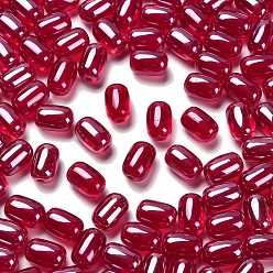 Малиновый Непрозрачные стеклянные бусы, овальные, малиновый, 9x6 мм, отверстие : 1.5 мм, 825 шт / фунт