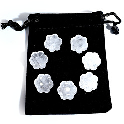 Хрусталь Целебные камни из натурального кварца, Камни рейки для балансировки энергии медитативной терапии, 16x6 мм, 7 шт / пакет