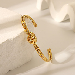 Настоящее золото 18K Браслеты-манжеты из нержавеющей стали для женщин, реальный 304 k позолоченный, внутренний диаметр: 18 дюйм (2-1/2 см)