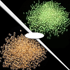 Оранжевый Светящиеся прозрачные круглые стеклянные бусины, ювелирные аксессуары своими руками, светящиеся в темноте бусы, оранжевые, 4 мм, 450 г