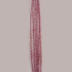 Altrosa Handstrickgarne, Meteorschauer Garne, mit Mohair, Wolle, künstliche Wolle und Farbpunkte, altrosa, 1 mm, ca. 25 g / Rolle, 10 Rollen / Beutel