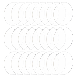 Прозрачный Акриловые большие подвески, плоский круглый шарм, прозрачные, 100x2 мм, отверстие : 2 мм