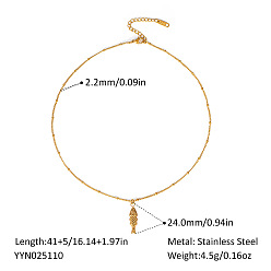 Fish Европейские океанские подвески из нержавеющей стали ожерелья, для пляжного отдыха, реальный 18 k позолоченный, рыба, 16.14 дюйм (41 см)