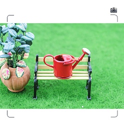 Красный Миниатюрная лейка из сплава, окрашенная распылением, для кукольных аксессуаров, притворяющихся опорными украшениями, красные, 41x23 мм