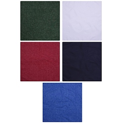 (52) Непрозрачная лаванда 5 шт. 5 цвета квадратные хлопковые повязки на голову, впитывающие пот, нескользящие повязки на кнопках, спортивный тюрбан для тренировок, разноцветные, 510x520x1 мм, 1 шт / цвет